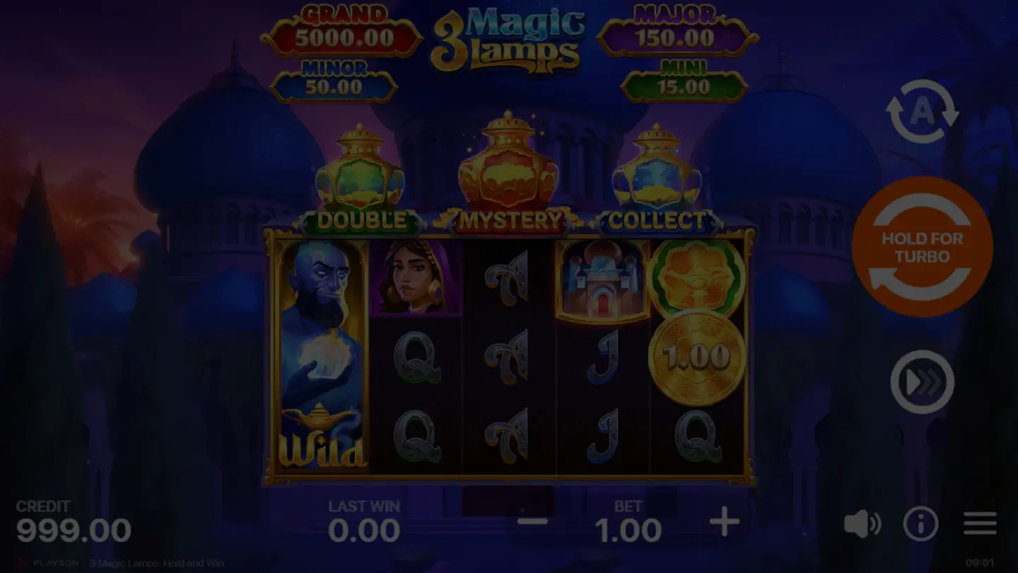3 Magic Lamps: Hold and Win demo play