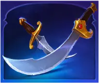 Dagger symbol paying mid-tier line wins