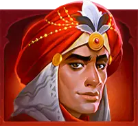 Man in a turban premium symbol on the paylines